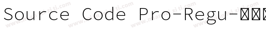 Source Code Pro-Regu字体转换
